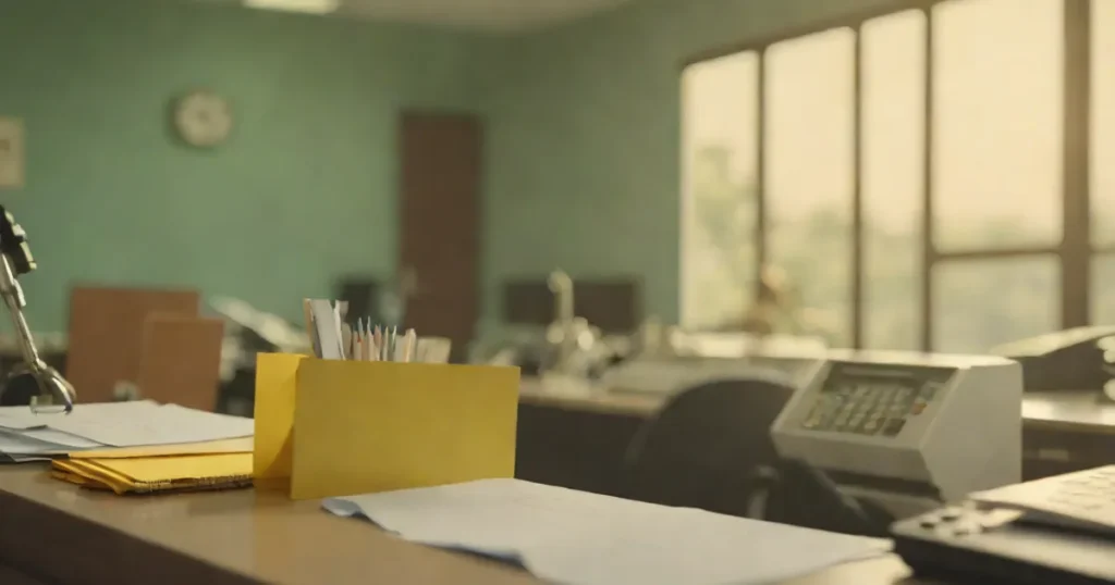 A public-sector bank branch counter in the morning