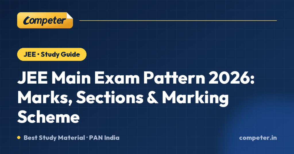 JEE Main Exam Pattern 2026: Marks, Sections & Marking Scheme