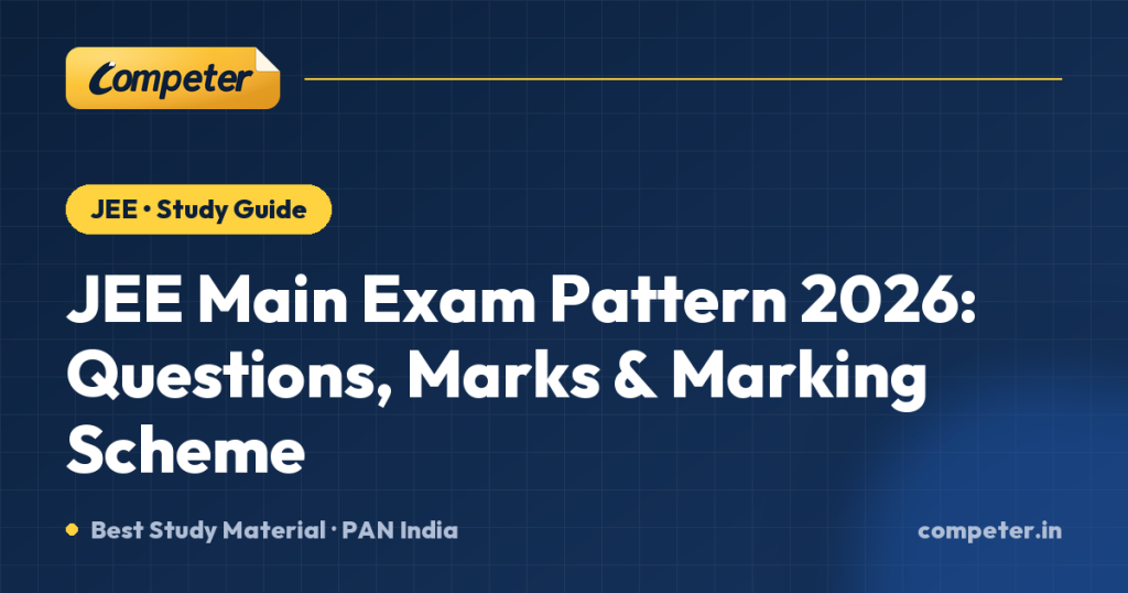 JEE Main Exam Pattern 2026: Questions, Marks & Marking Scheme